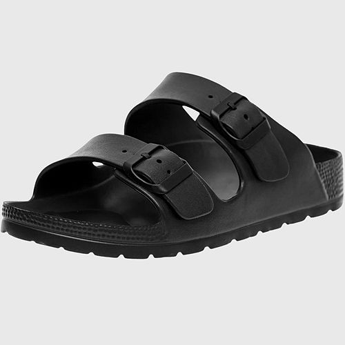 alfani Alpine Swiss Men's Double Strap EVA Slide Sandals Sole Flat Casual Comfort Shoes Men's Shoes