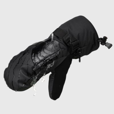 Men's Waterproof Snow Gloves Zipper Pockets Winter Sport Mittens