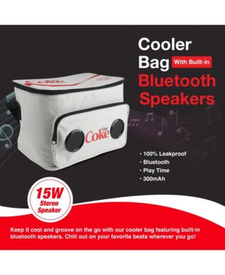 Coca-Cola Insulated Thermal Cooler Bluetooth Speaker Bag