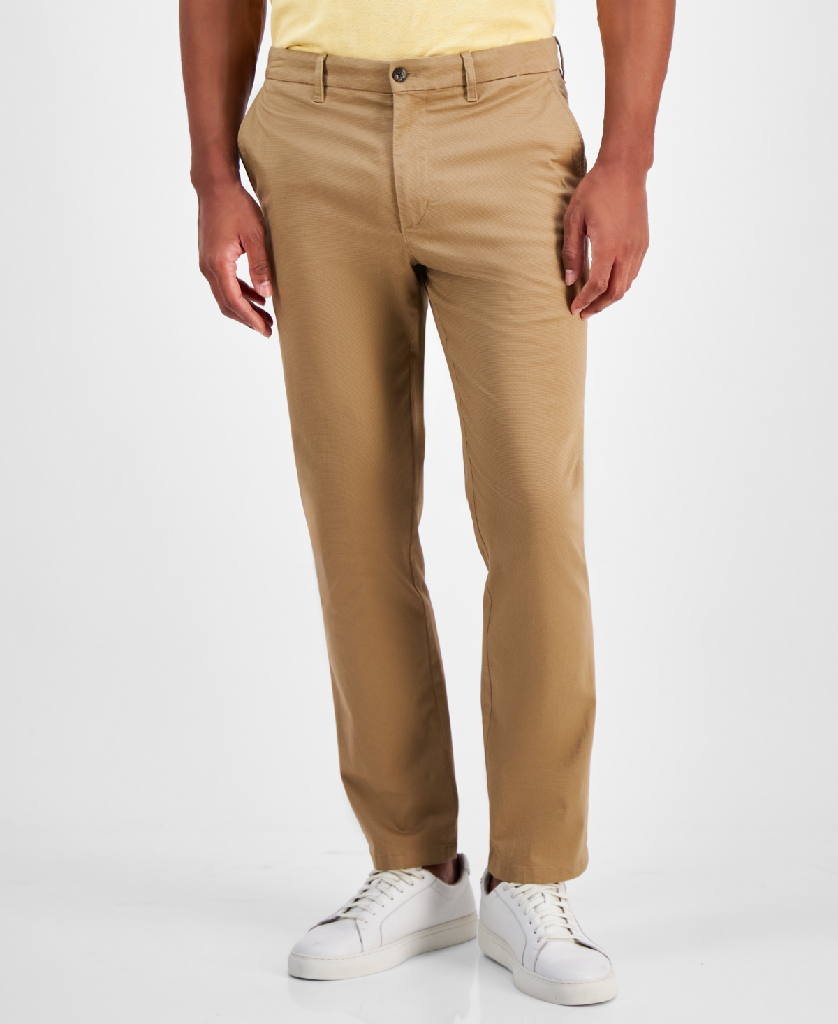 TOMMY HILFIGER MEN'S DENTON PRINTED STRUCTURE CHINO PANTS 