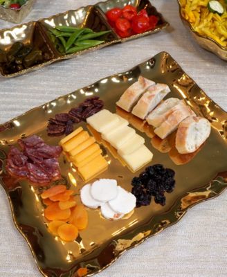 Gold-Silver Tone Coast Rectangular Platter