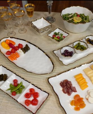 Regency 3-Section Porcelain Tray