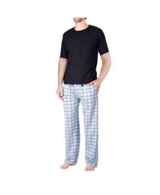 Men's Short Sleeve Knit Pajama Set