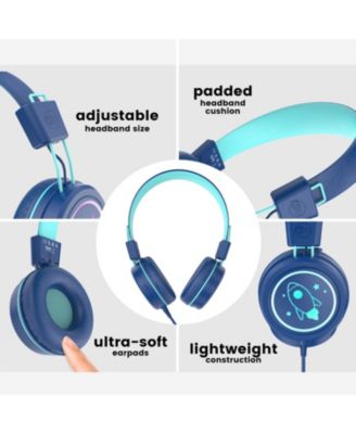KidJamz KJ55U USB-C Kid's Headphones w/ LED Lights