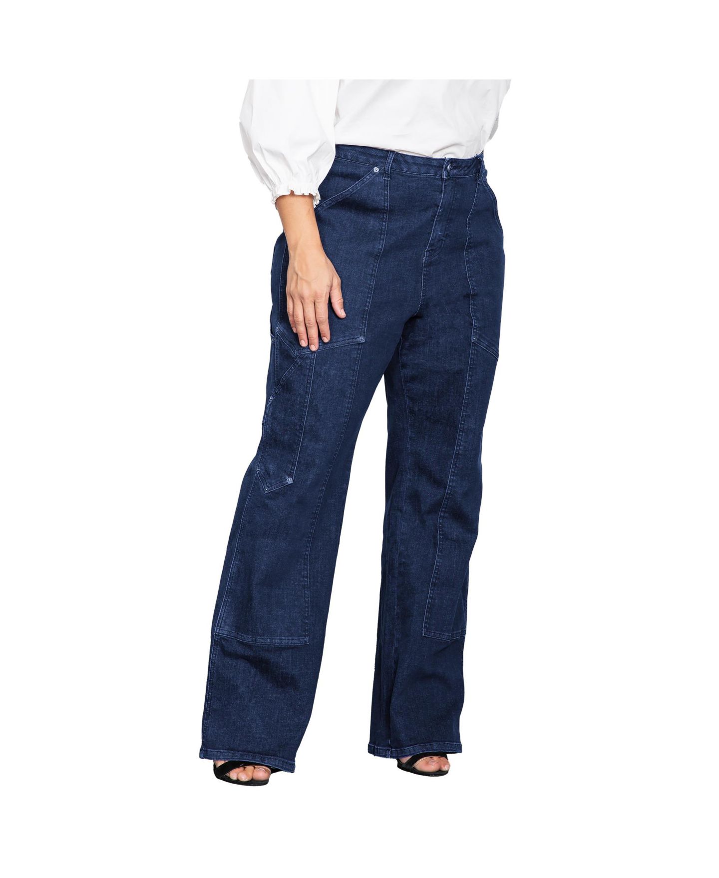 Женские джинсы Standards & Practices High Waist Utility Performance, цвет: Dark Rinse — фото 2