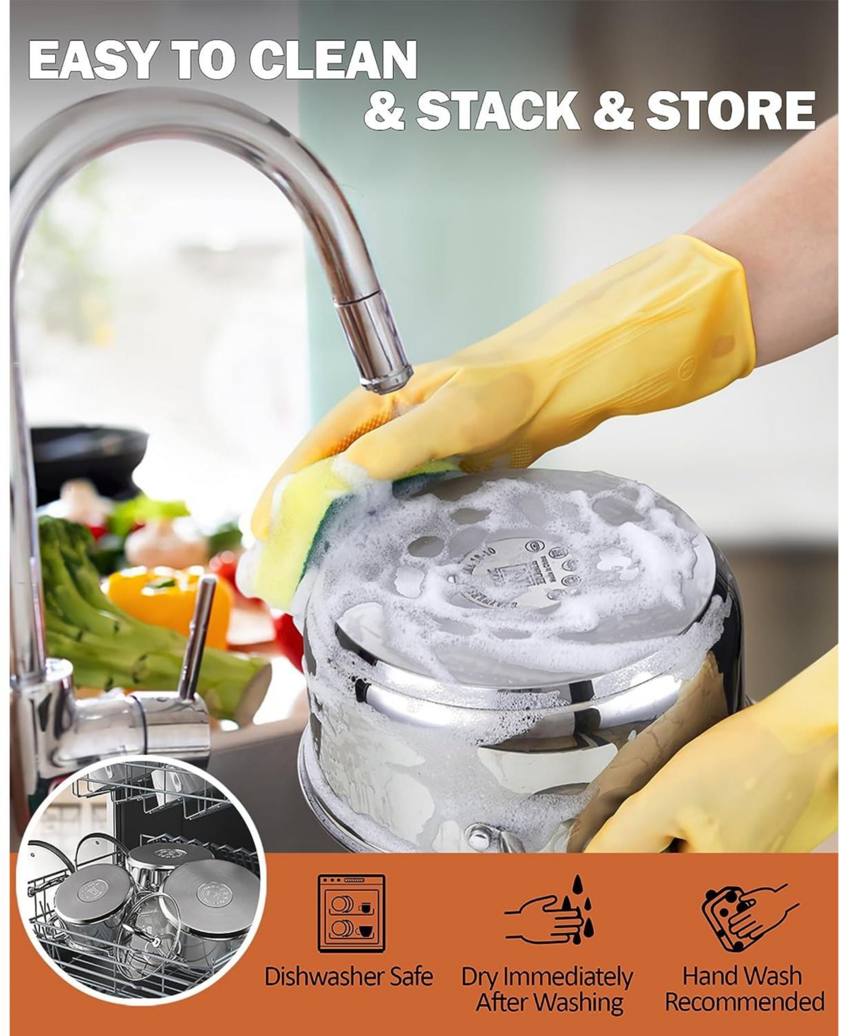 Cook N Home 12 Piece set Stainless Steel Basic Pots and Pans Cookware, Grey Silicone Handle