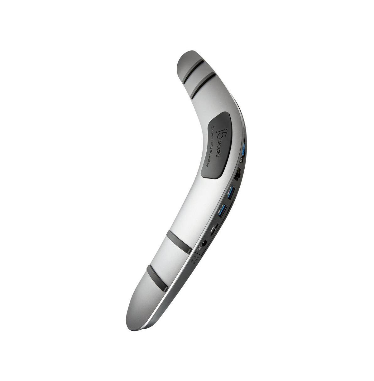 j5create JUD481 Usb 3.0 Boomerang Station - Shiny silver with a sleek gleam