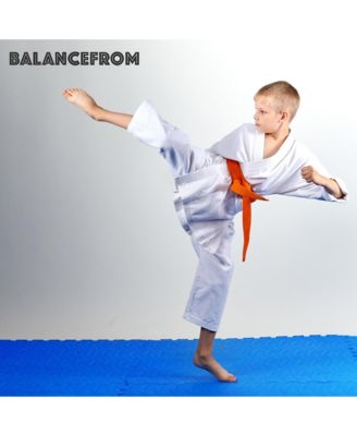 96 Sq Ft Interlocking EVA Foam Exercise Mat Tiles, Blue