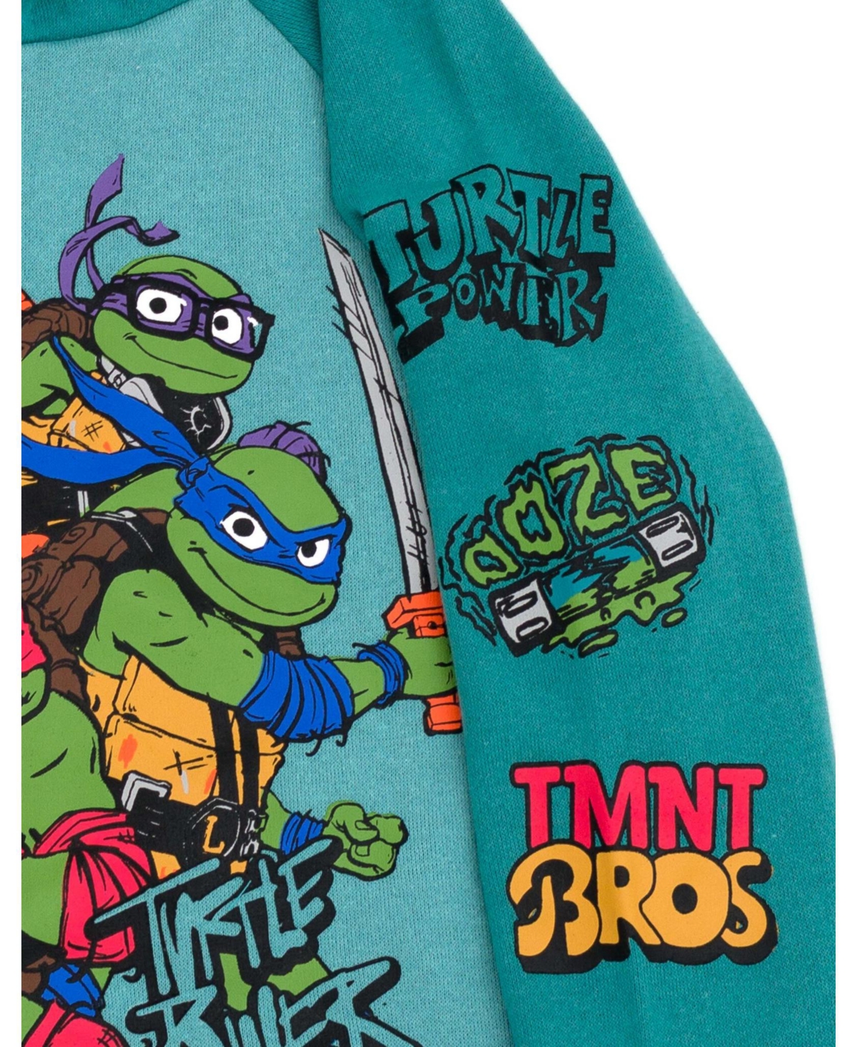 Teenage Mutant Ninja Turtles Toddler Boys Fleece Pullover Hoodie and Pants Outfit Set to (2T - 18-20)