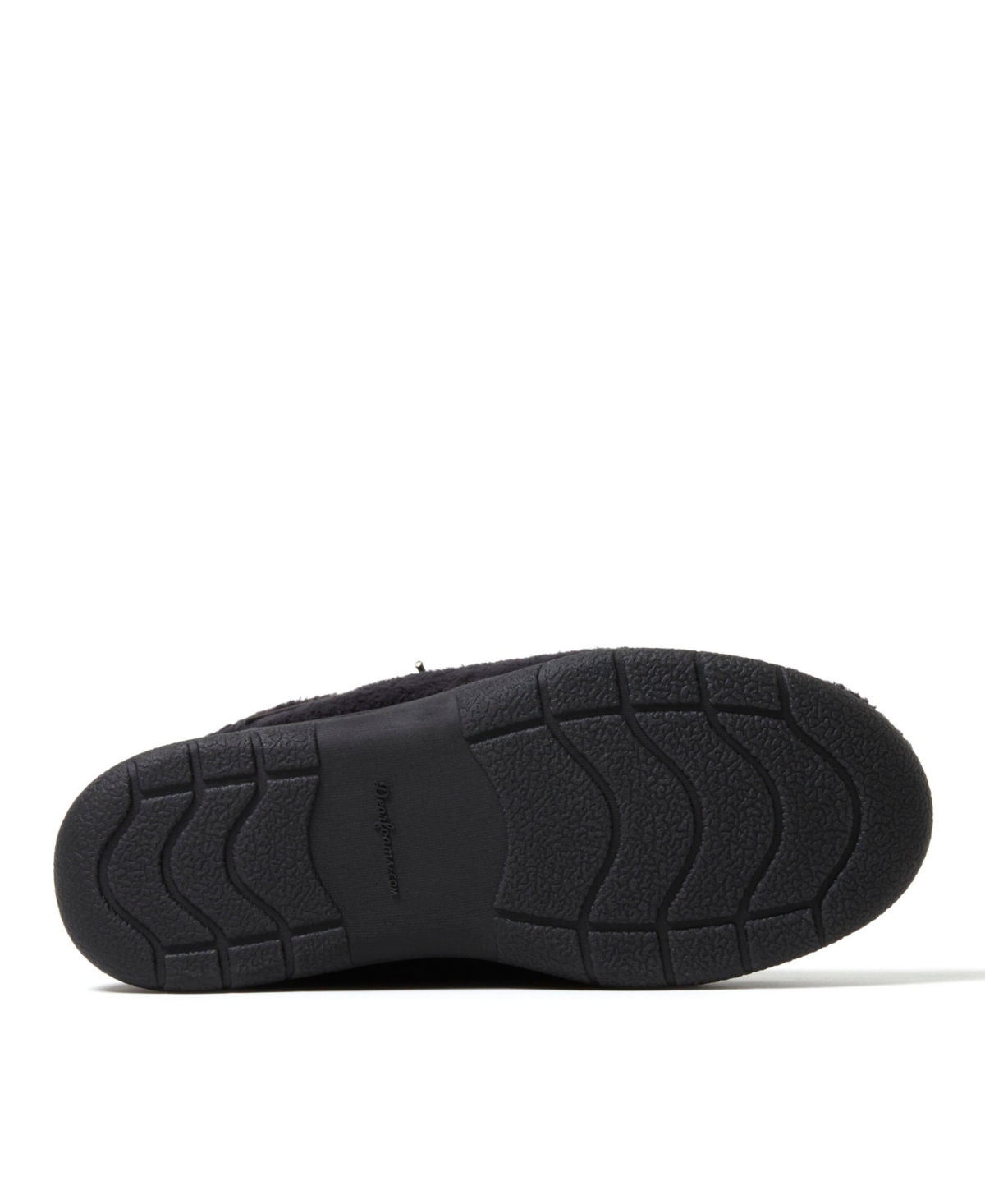 Dearfoams Men's Bennett Closed Back Chukka House Shoe Slipper -black