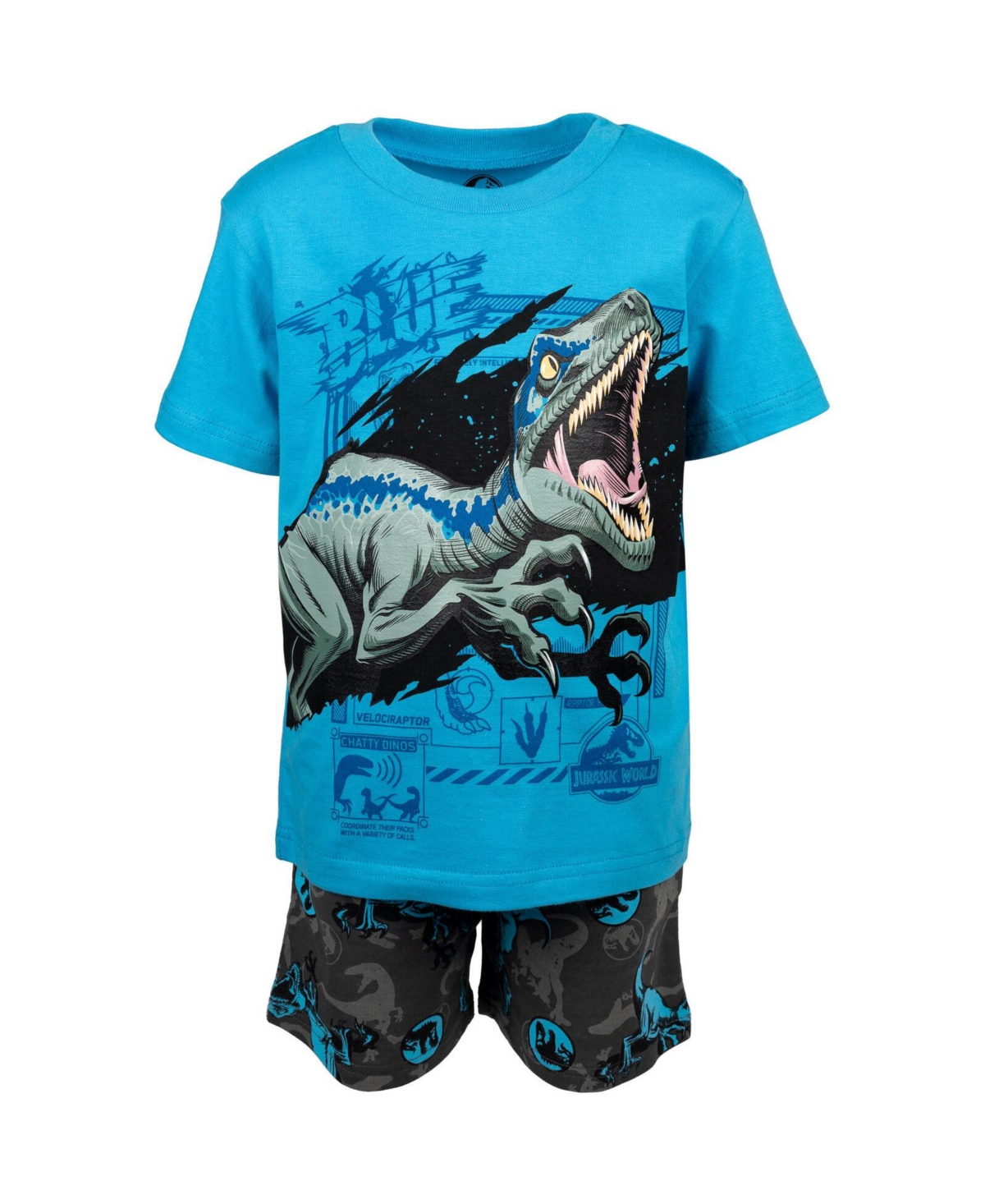 Jurassic World T-Shirt and French Terry Shorts Outfit Set Toddler to Big Kid