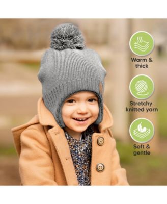 Muff Baby Beanie, Baby Hat for Baby Boys, Girls, Winter Hats for Kids, Newborn, Infant, Toddler 0-36 months