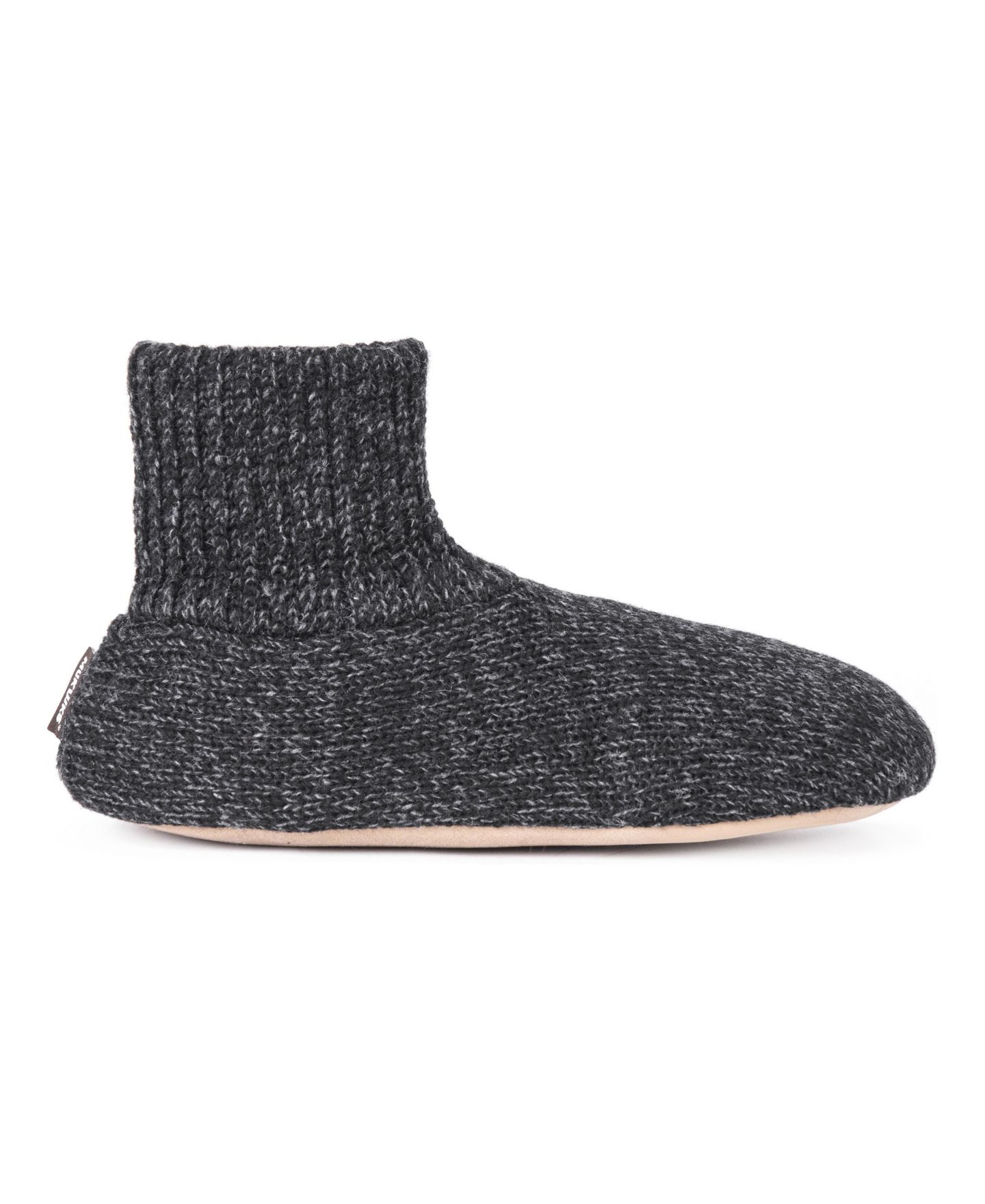 Мужские тапочки MUK LUKS Morty Ragg Wool Slippers, цвет: Чёрный — фото 2