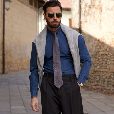 Mattei - Silk Grenadine Tie for Men