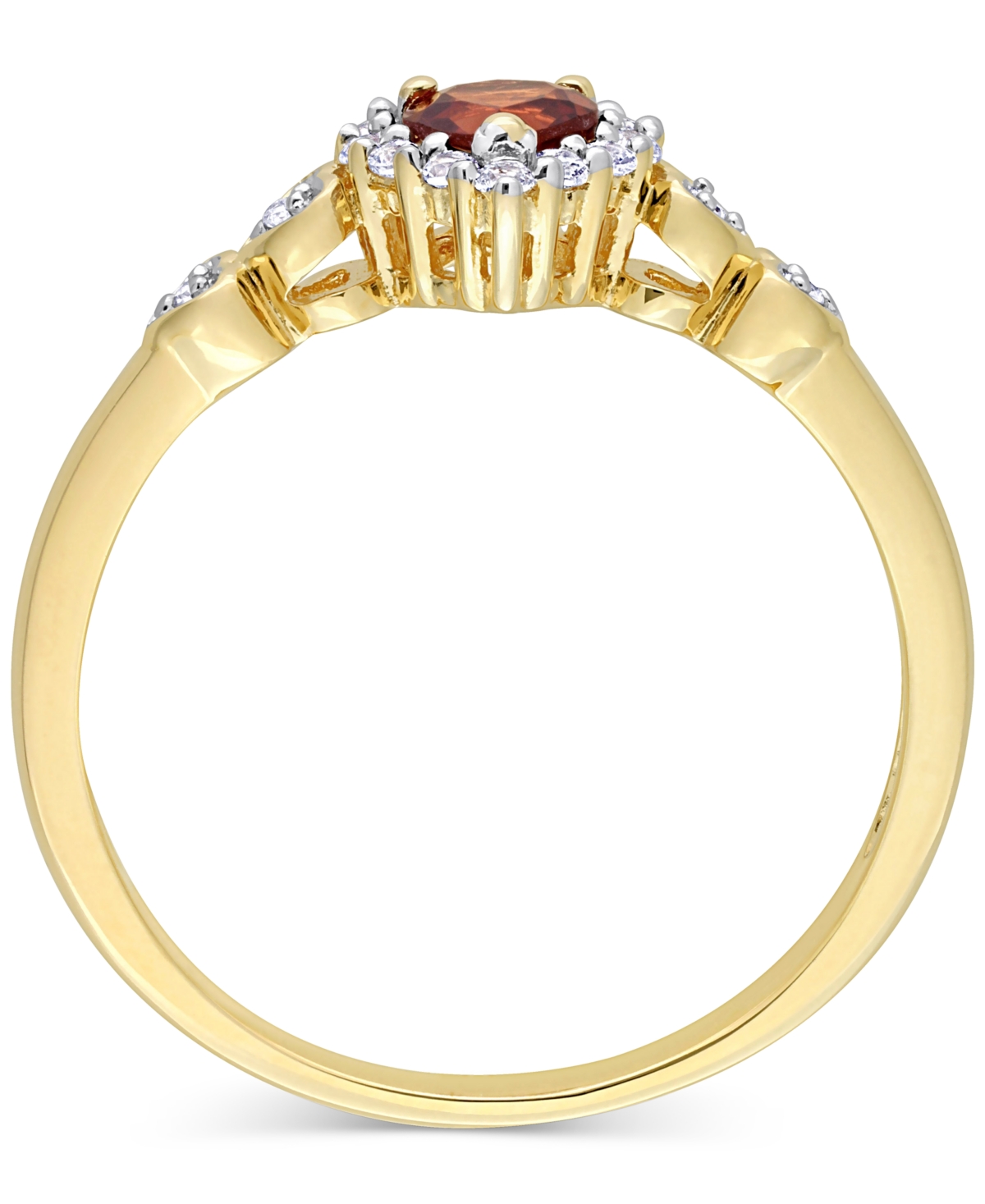 Lab-Grown Blue Sapphire (1/4 ct. t.w.), Lab-Grown White Sapphire (1/8 ct. t.w.), & Diamond Accent Heart Ring in Sterling Silver