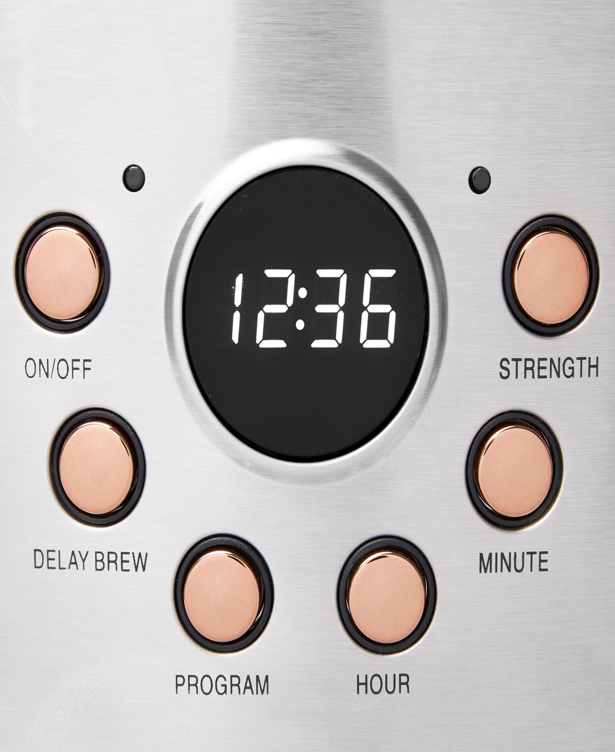 Haden Programmable 12-cup Coffee Maker In Black,copper