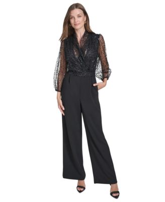 Halston - Women's Sequined Jumpsuit