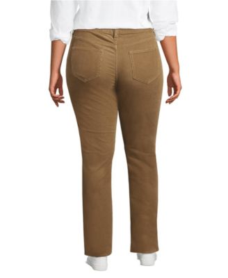 Women's Mid Rise Straight Leg Corduroy Pants
