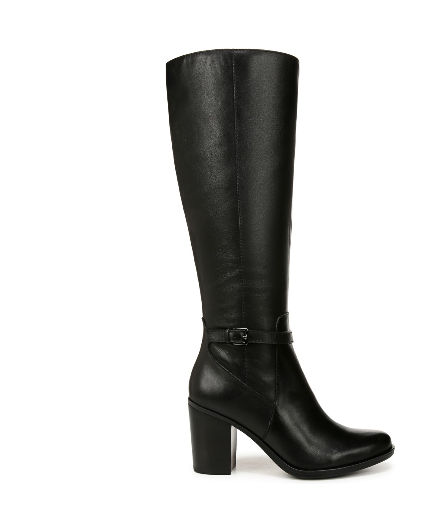 Женские ботинки Naturalizer Kalina Knee High Boots, Regular Calf, Narrow Calf, Wide Calf, & Extra Wide Calf, цвет: Чёрный кожаный — фото 2