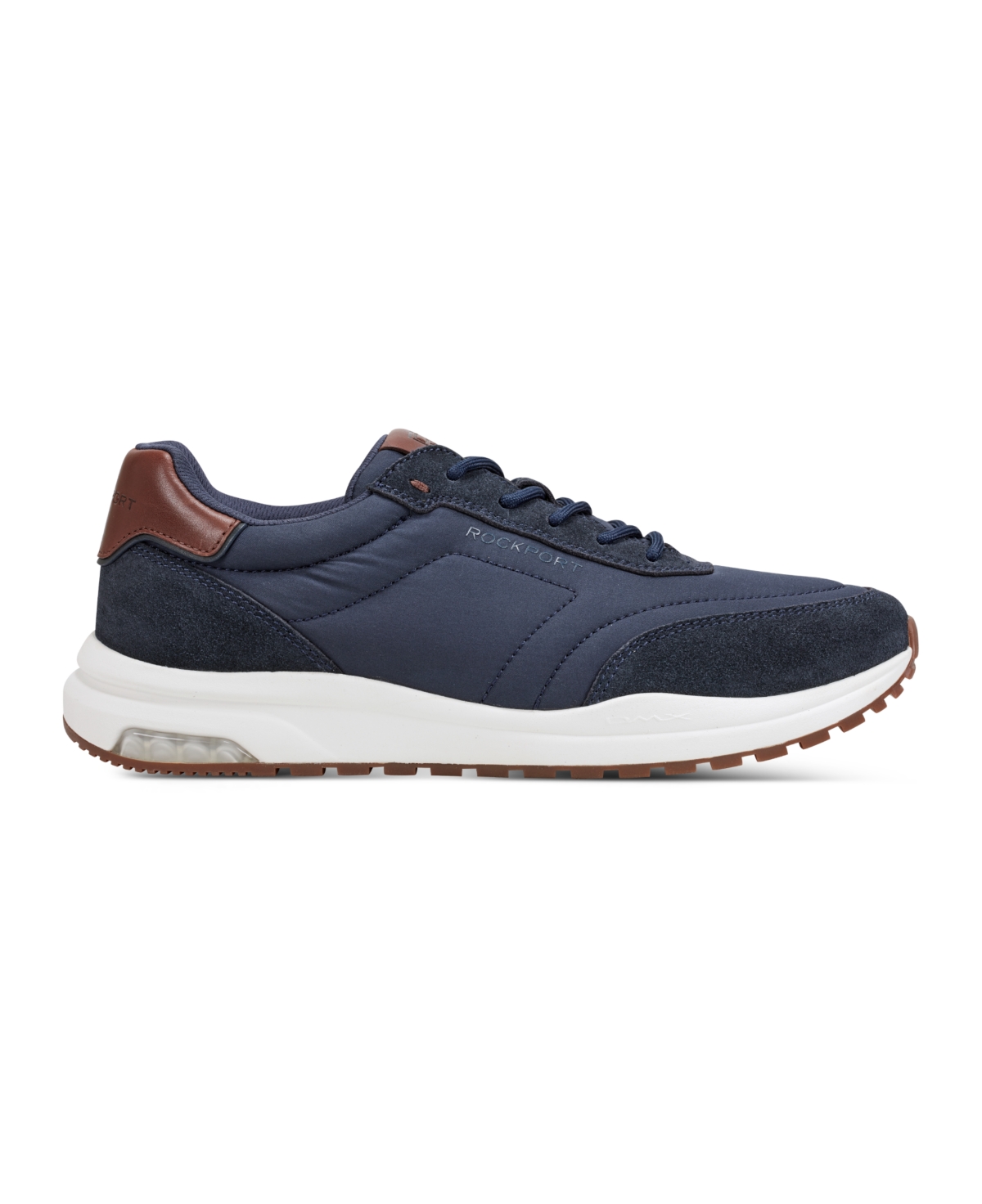Shop Rockport X Reebok Men's Dmx Brock Casual Lace-up Sneakers In Navy