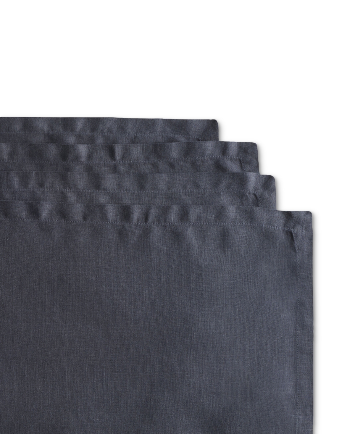 Year & Day Linen Solid-color Placemat, Set Of 4 In Midnight