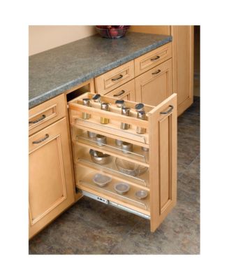 8" Pullout Kitchen Cabinet Organizer Pantry Spice Rack, 448-BC-8C