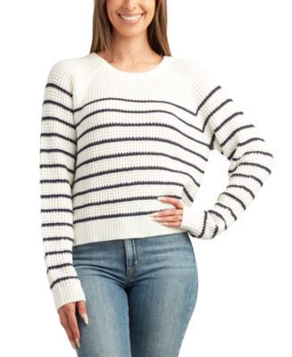 Vince Womens Striped Waffle Stitch hotsell Blue White Stripe Sweater Pullover Size Large