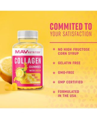 Collagen Gummies, Mixed Berry, MAV Nutrition, 60ct