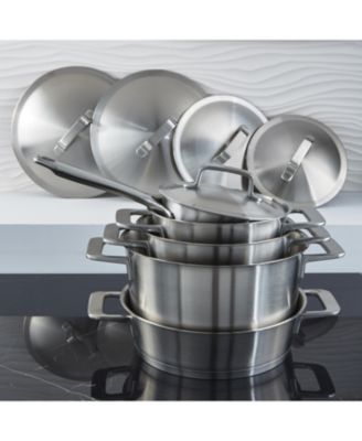DiNA Meta 10pc Recycled 18/10 Stainless Steel Cookware Set