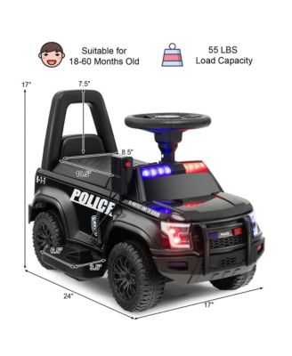 2-in-1 6V Kids Ride On Car Toddler Push Car w/ Megaphone & Siren