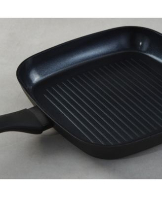 DiNA Helix Recycled Aluminum Nonstick Ceramic Grill Pan, 10.25"