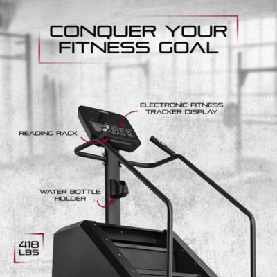 Continuous Climber for Cardio and Lower Body Workouts, White