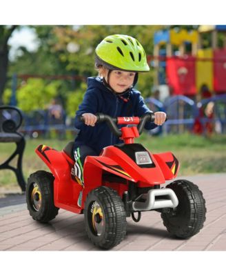 6V Kids Electric Quad ATV 4 Wheels Ride On Toy Toddlers Forward & Reverse Red