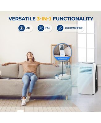 Portable Air Conditioner, 8,000 BTU, Built-in Dehumidifier & Fan
