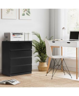 Simple Wood 4-Drawer Dresser – Classic and Functional Storage