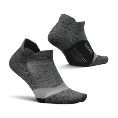 Men's Elite Light Cushion No Show Tab Athletic Ankle Socks - Sport Sock with Targeted Compression