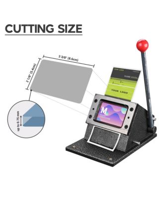 2-1/8" x 3-3/8" Die Cutter Manual ID Card Scrapbooking Paper Trimmer Heavy Duty Punch