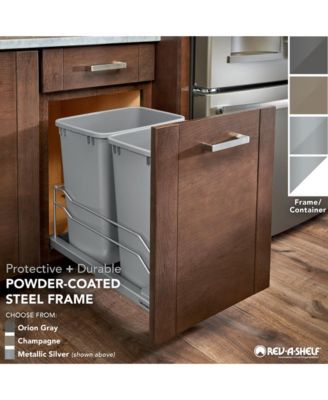 Double Pullout Trash Can 27 qt. with Soft-close, 53WC-1527SCDM-213