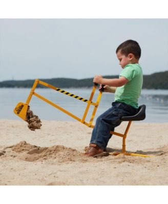 The Sandbox Digger Excavator Crane, Vest and Helmet Bundle Outdoor Toy