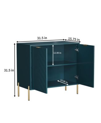 2-Door Accent Cabinet Storage Cabinet