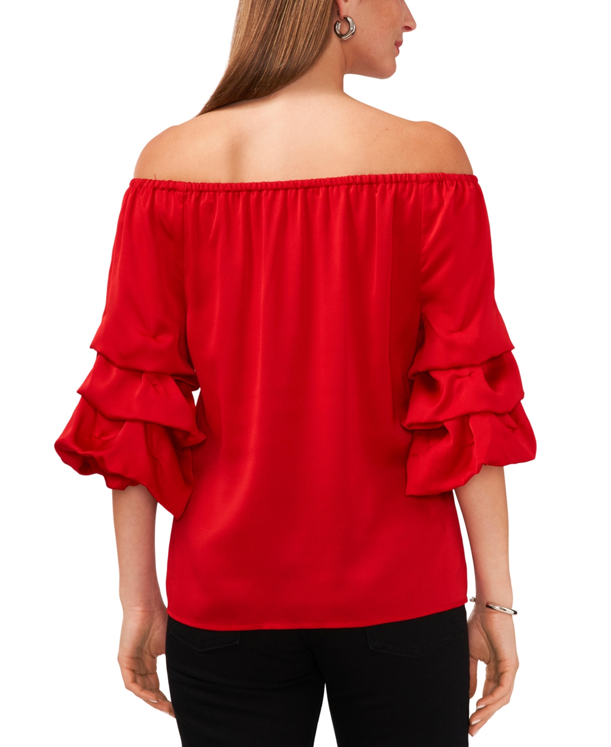 Vince Camuto Women's Off-The-Shoulder Bubble-Sleeve Top