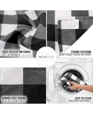 Thick Poly Cotton Buffalo Plaid Table Runners