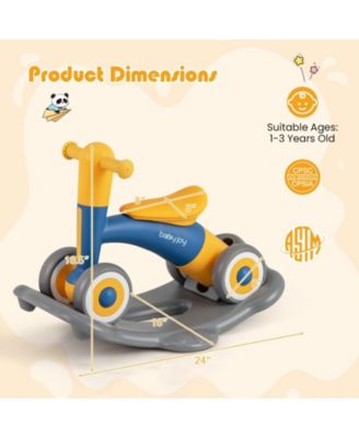 3 in 1 Rocking Horse with Detachable Balance Board and Seat