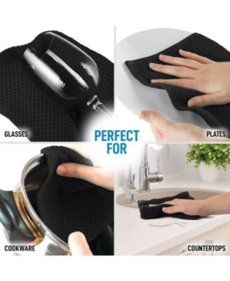 Reusable 100% Cotton Waffle Weave 3 Pc. Kitchen Towels