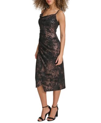 Women's Foiled Knit Bodycon Dress