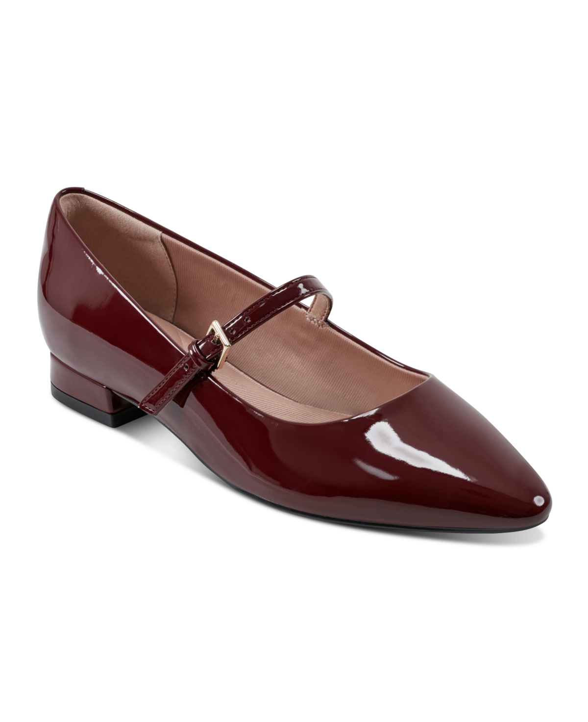 Shop Rockport Women's Taren Total Motion Pointy Toe Dress Flats In Silver Leather