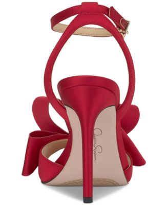 Women's Olivine Bow High-Heel Stiletto Dress Sandals
