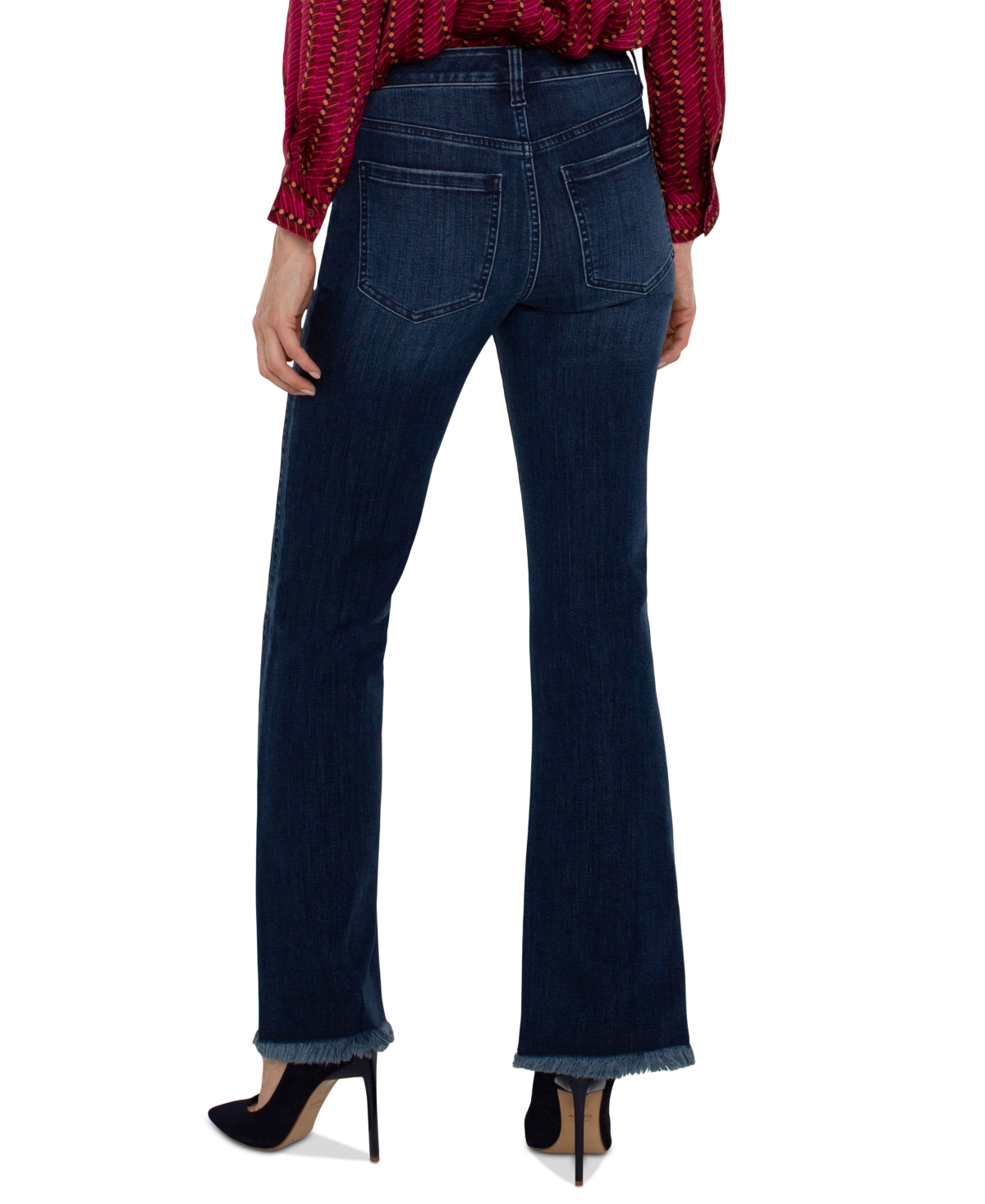 LIVERPOOL LOS ANGELES WOMEN'S HANNA MID-RISE FLARE JEANS 