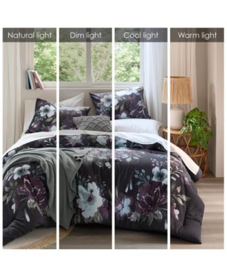 Jolene Floral 3-Pc. Comforter Set, Full/Queen