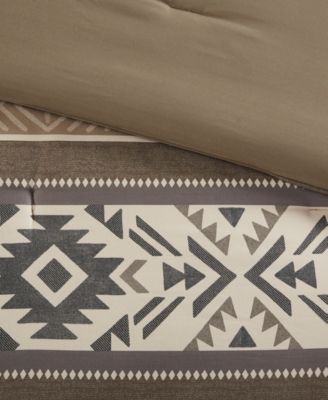 Mariposa Stripe Herringbone 5-Pc. Comforter Set, King/California King